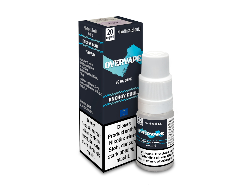 Overvape Nikotinsalz Liquid Energy Cool Frischer Genuss