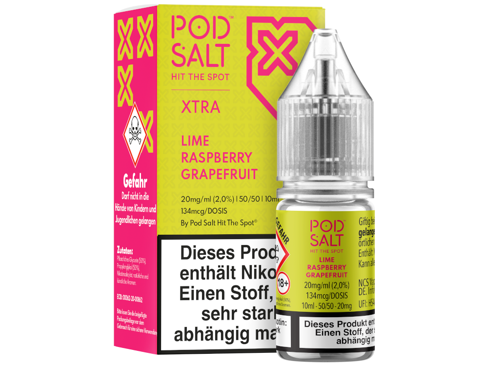 Pod Salt X Nikotinsalz Liquid mit Zitrusfrüchten