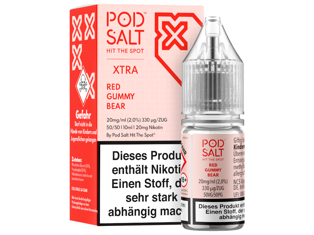 Pod Salt X - Nikotinsalz Liquid Red Gummy Bear Genuss