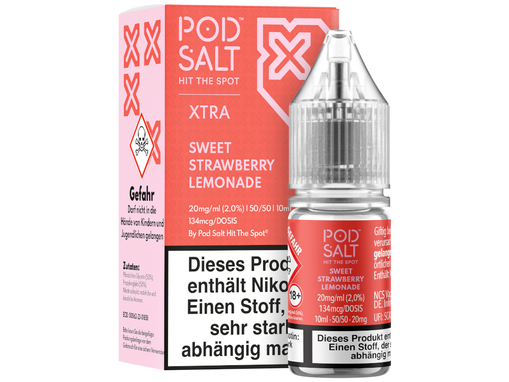 Pod Salt X Nikotinsalz Liquid Sweet Strawberry Lemonade