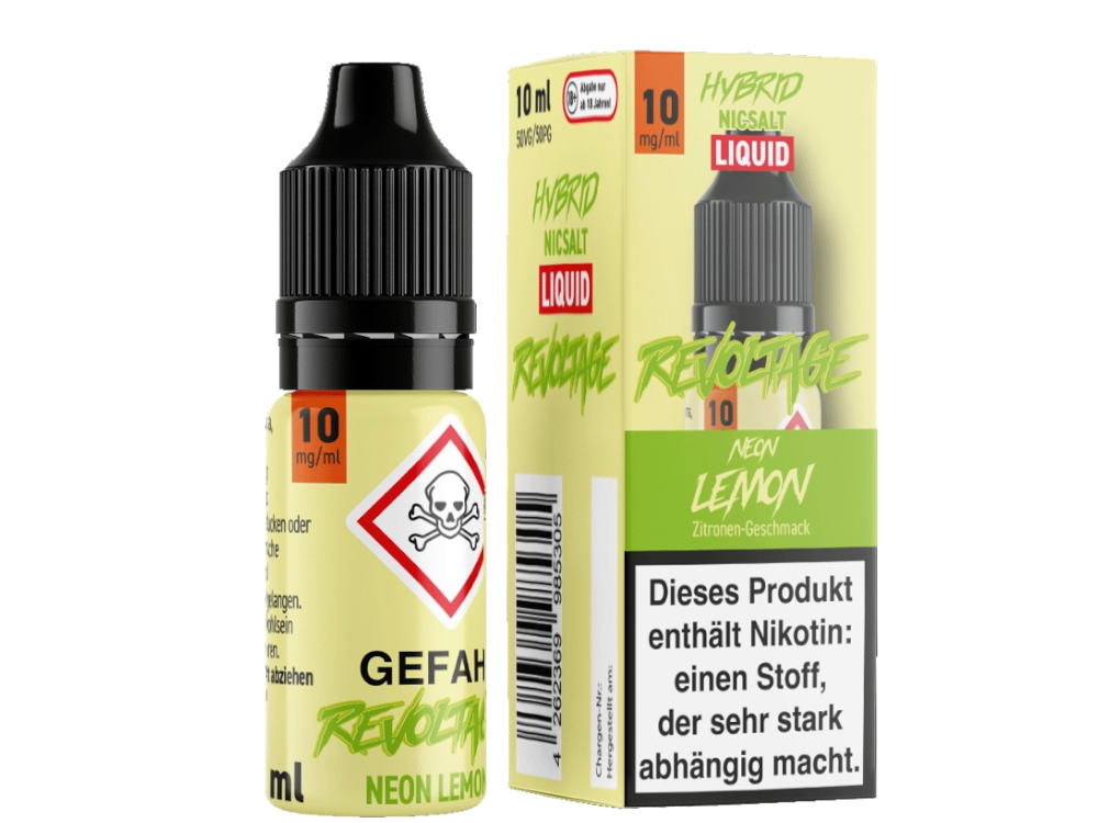 Revoltage Hybrid Nikotinsalz Liquid Neon Lemon Frische Geschmack