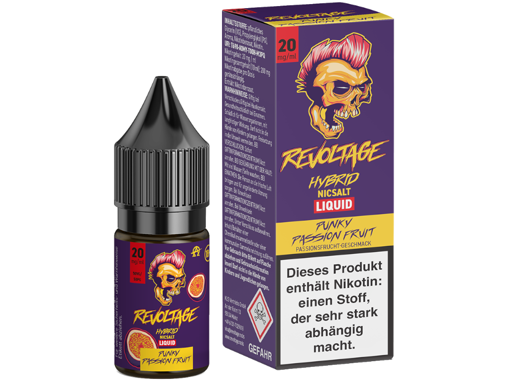 Revoltage - Hybrid Nikotinsalz Liquid mit Passionsfrucht Geschmack
