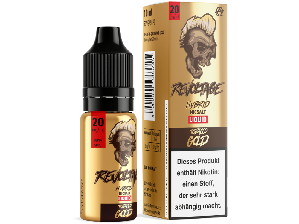 Revoltage Hybrid Nikotinsalz Liquid mit Tabakgeschmack
