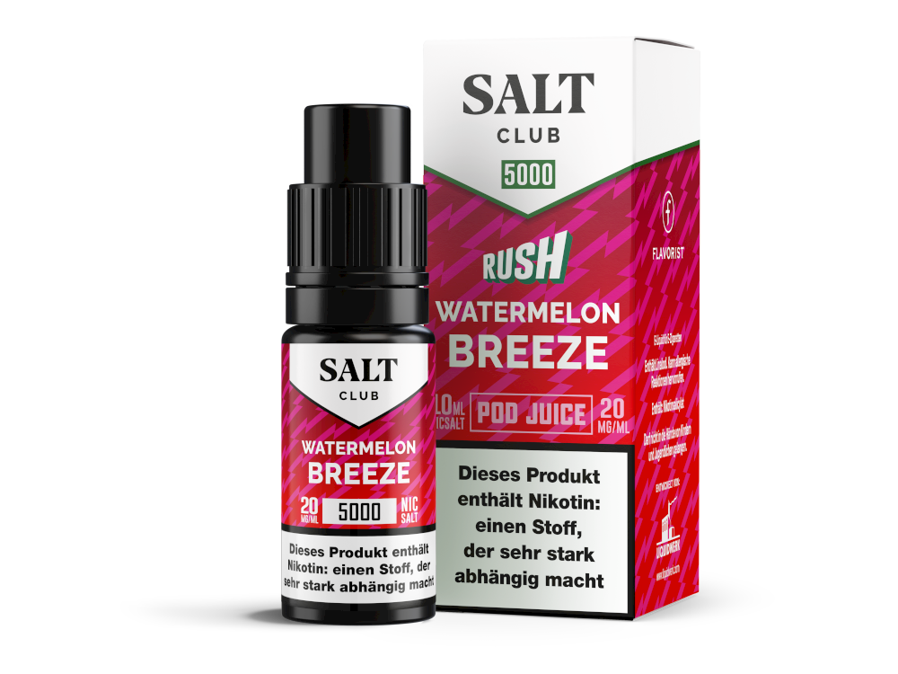 Salt Club 5000 Nikotinsalz Liquid 20 mg/ml Wassermelone