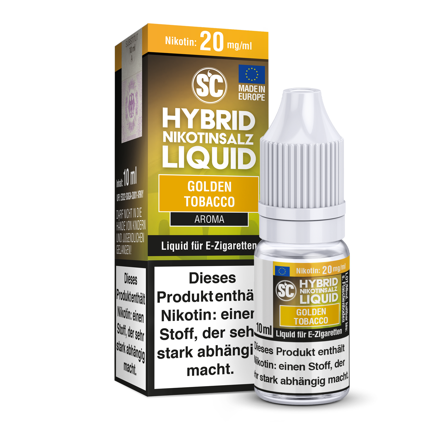 SC - Golden Tobacco - Hybrid Nikotinsalz Liquid Genuss