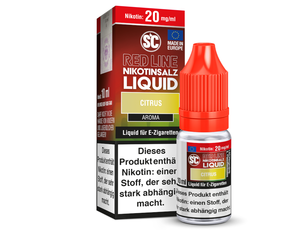 SC Red Line Citrus Nikotinsalz Liquid Intensiver Geschmack