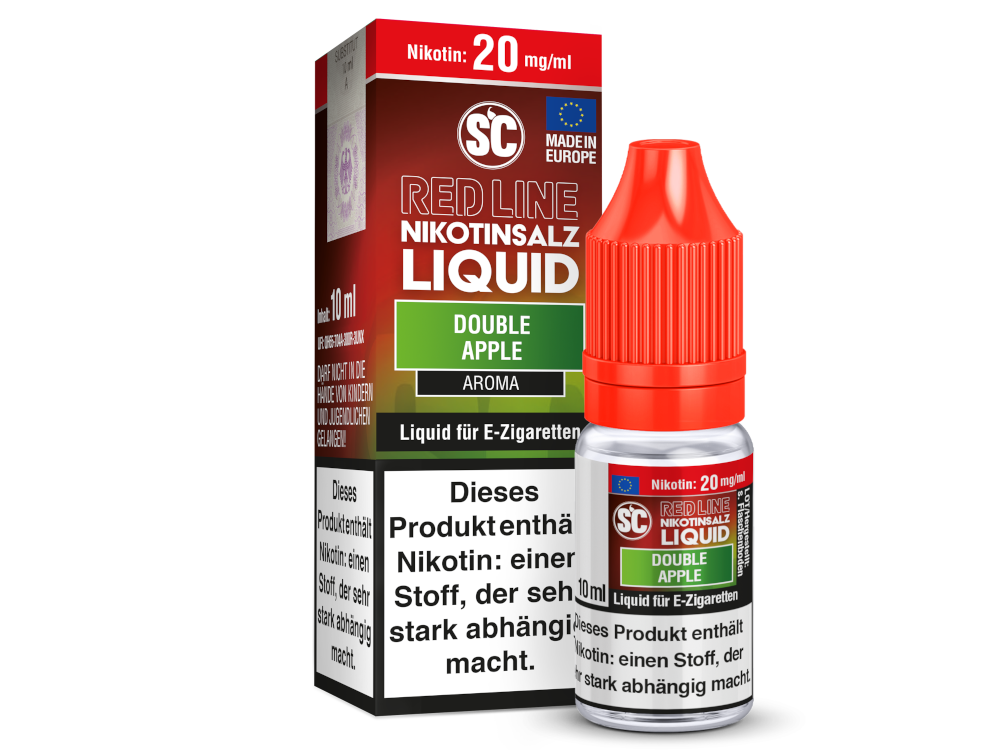 SC - Red Line - Double Apple Nikotinsalz Liquid Genuss