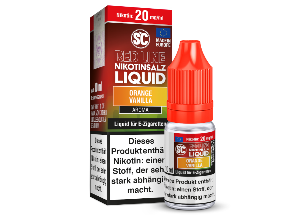 SC - Red Line - Orange Vanilla Nikotinsalz Liquid Genuss