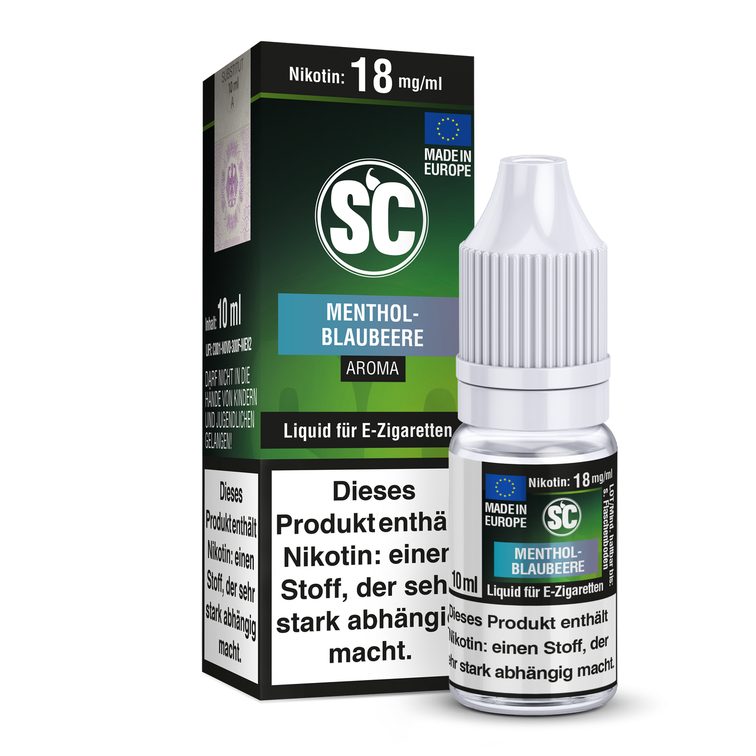 Menthol-Blaubeere E-Zigaretten Liquid für Frischen Genuss