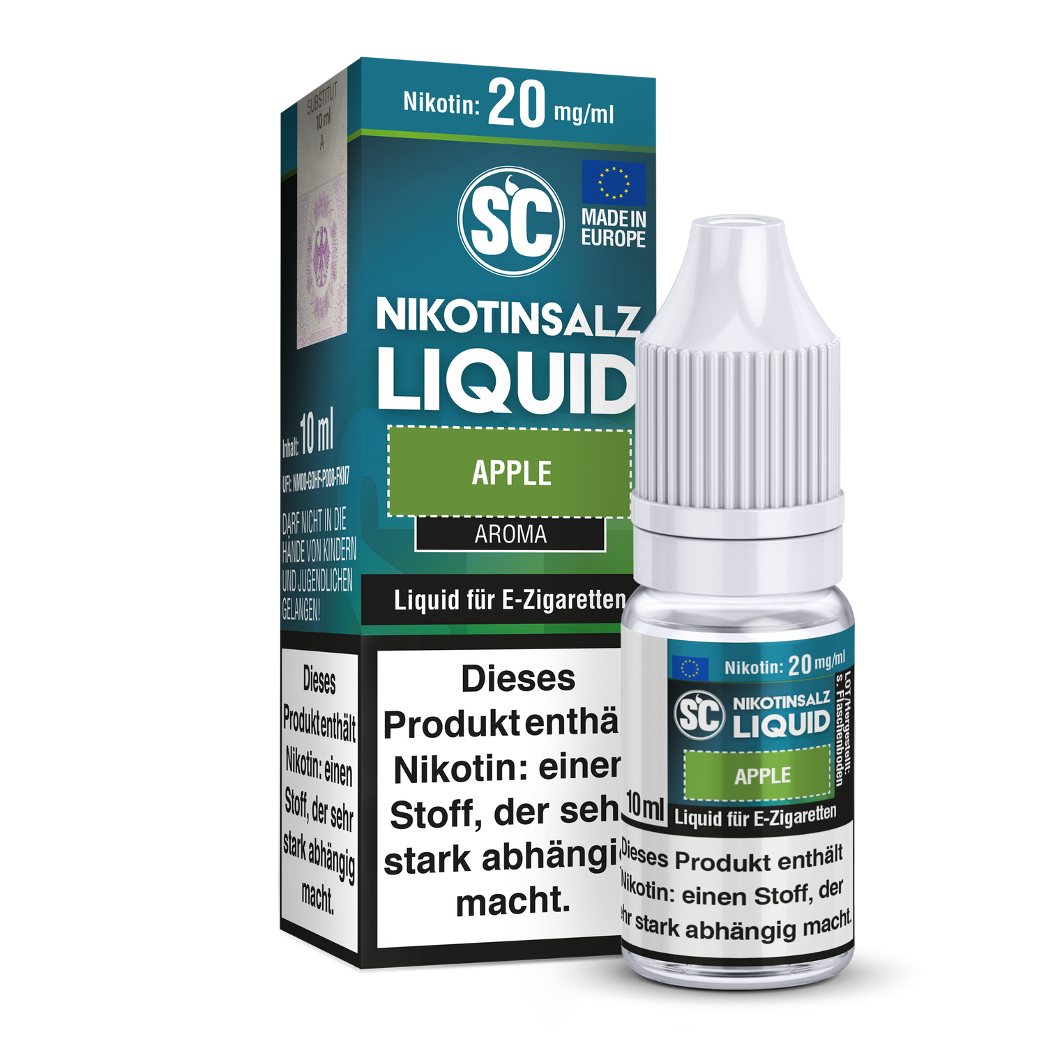 SC - Apple - Nikotinsalz Liquid Mit Frischem Apfelgeschmack