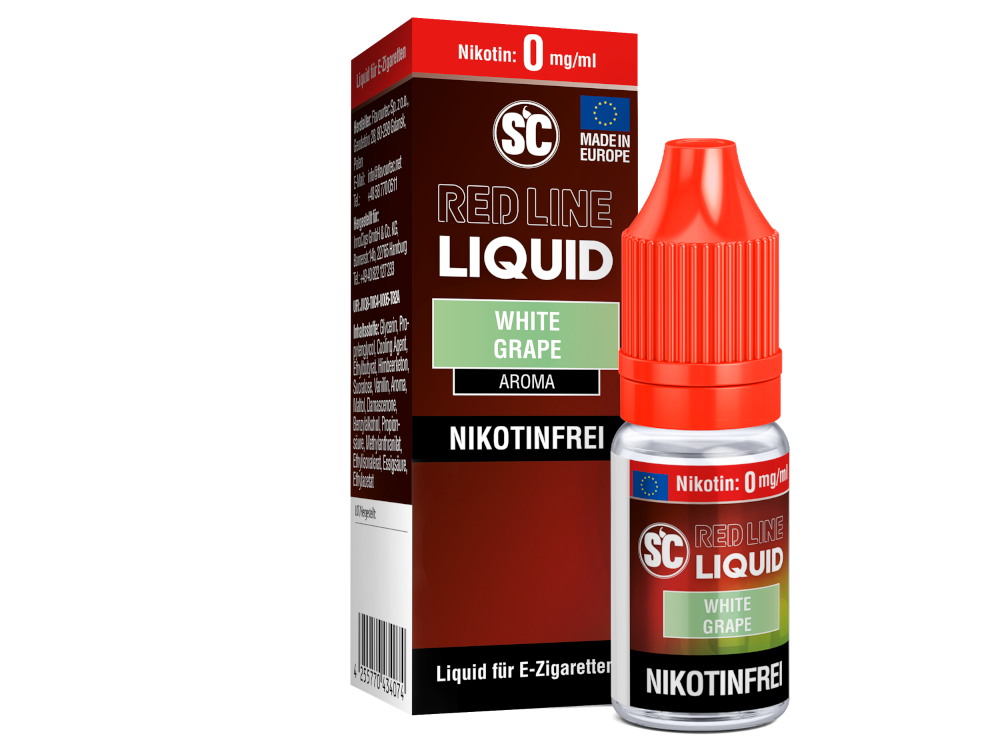 SC - Red Line - White Grape - Nikotinsalz Liquid Geschmacksvoll Dampfen