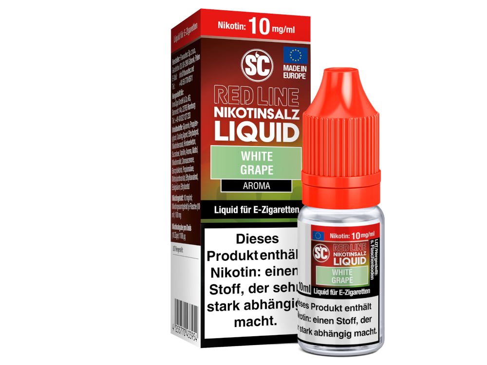 SC - Red Line - White Grape - Nikotinsalz Liquid Geschmacksvoll Dampfen