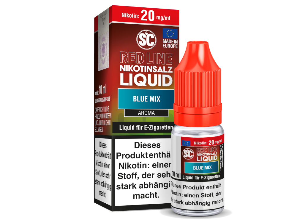 SC - Red Line - Blue Mix - Nikotinsalz Liquid Geschmackserlebnis