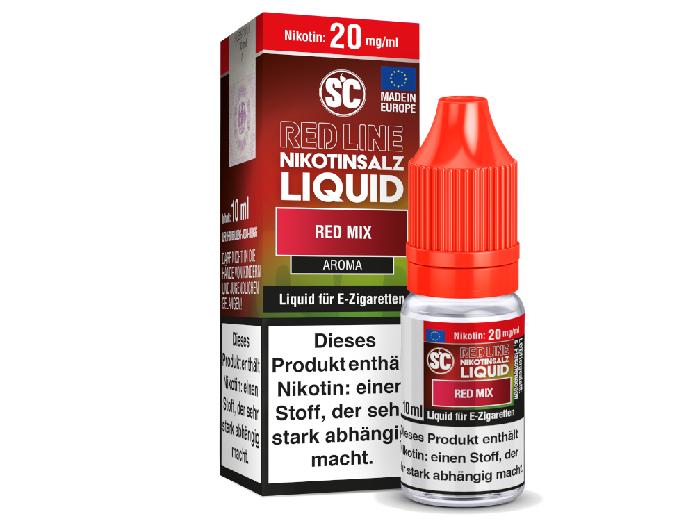 SC - Red Line - Red Mix - Nikotinsalz Liquid Intensiver Beerengeschmack