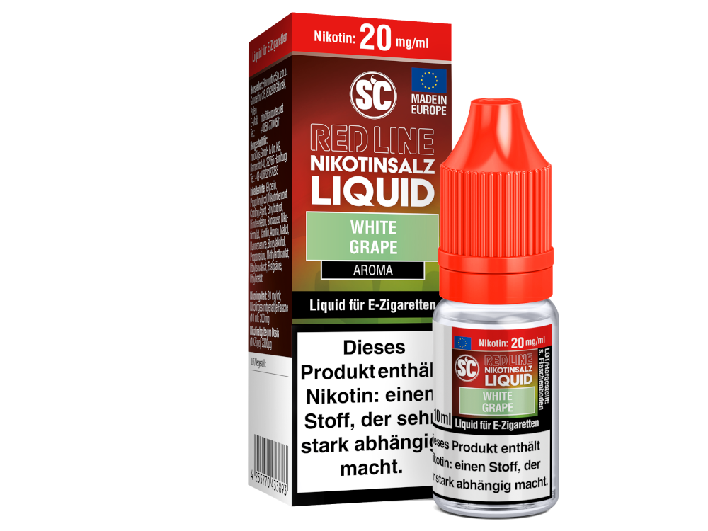 SC - Red Line - White Grape - Nikotinsalz Liquid Geschmacksvoll Dampfen