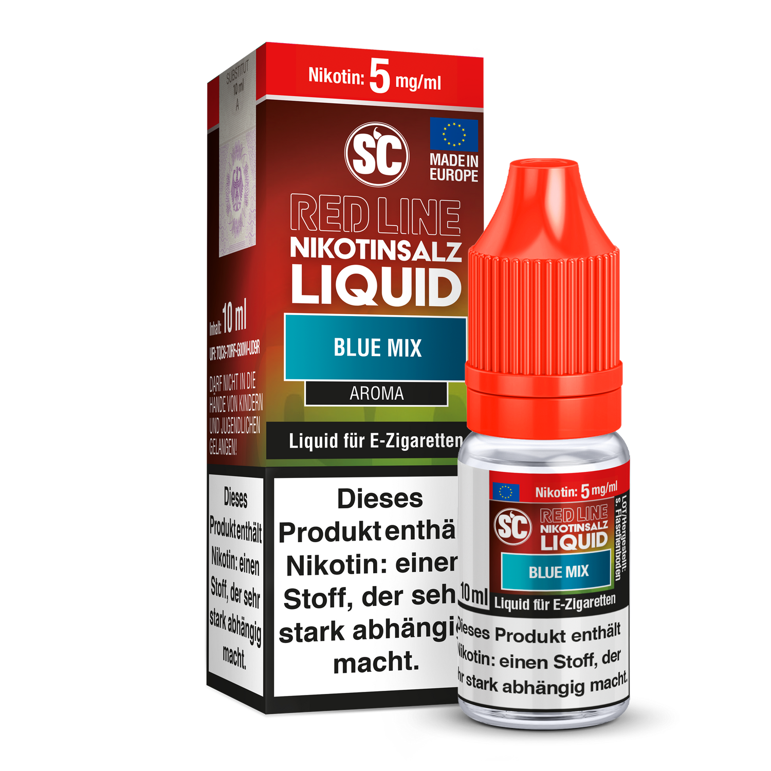 SC - Red Line - Blue Mix - Nikotinsalz Liquid Geschmackserlebnis
