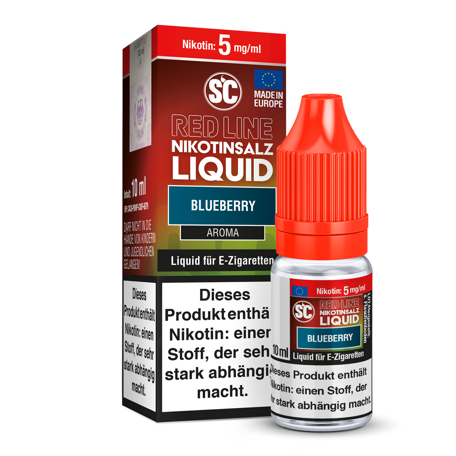 SC - Red Line - Blueberry - Nikotinsalz Liquid Geschmacksvoll