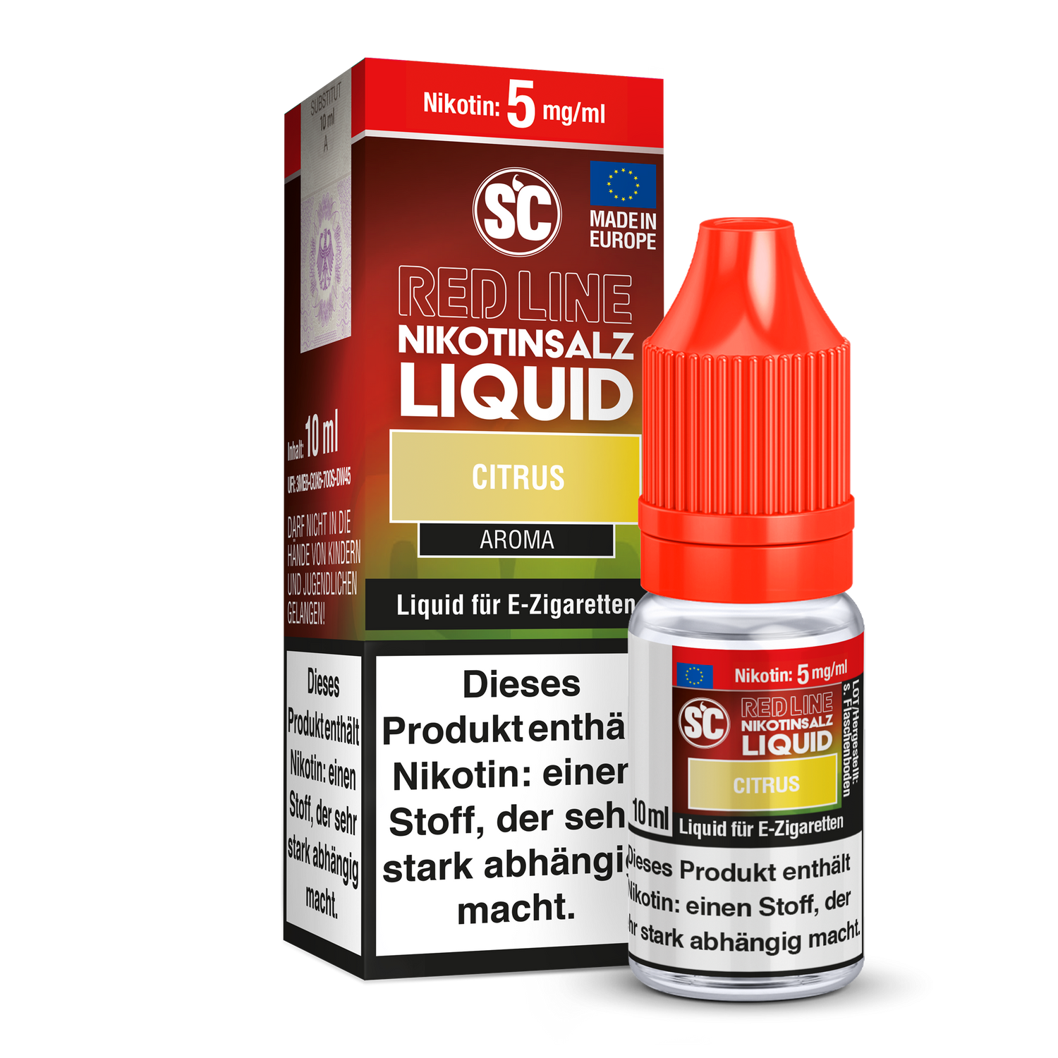 SC Red Line Citrus Nikotinsalz Liquid Intensiver Geschmack