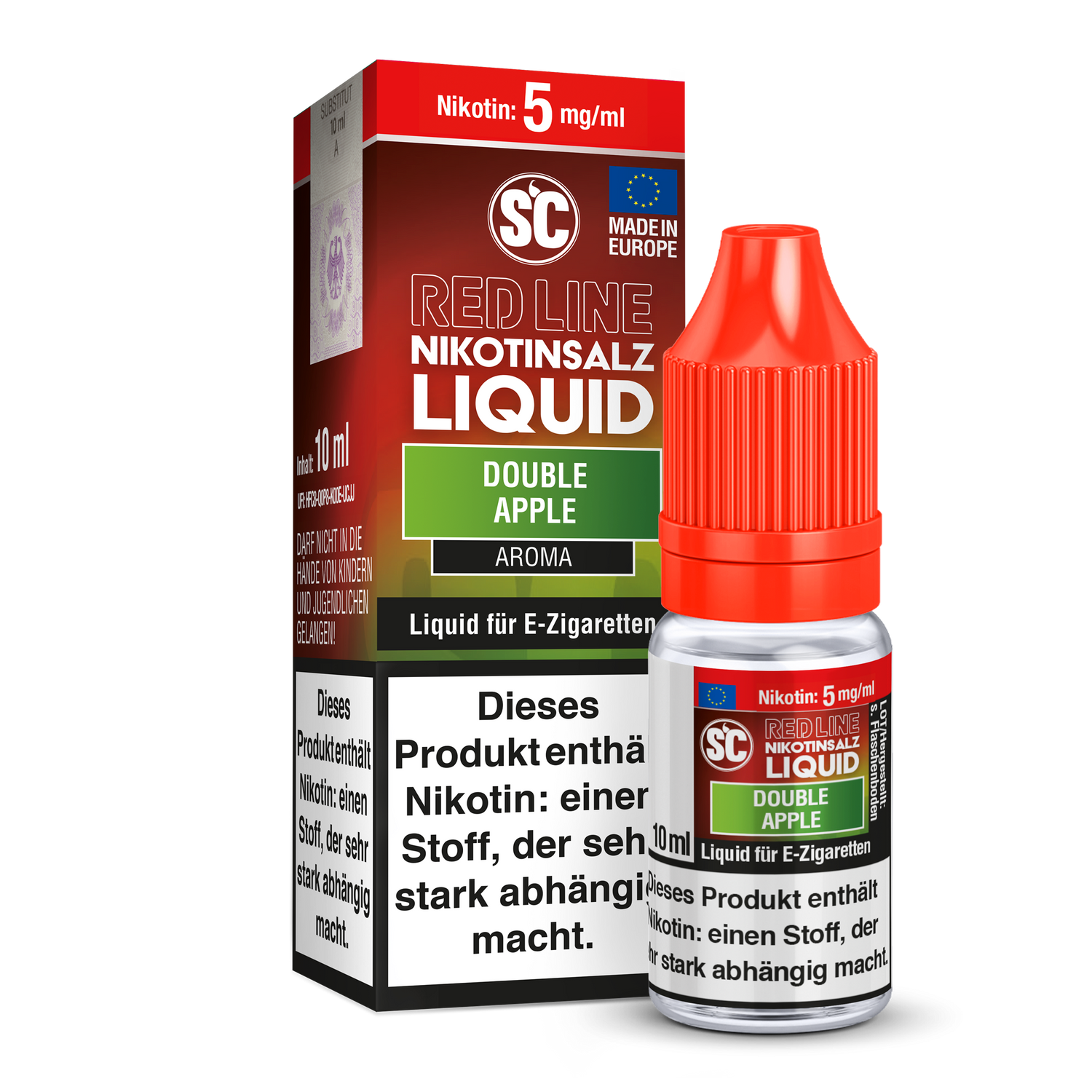 SC - Red Line - Double Apple Nikotinsalz Liquid Genuss
