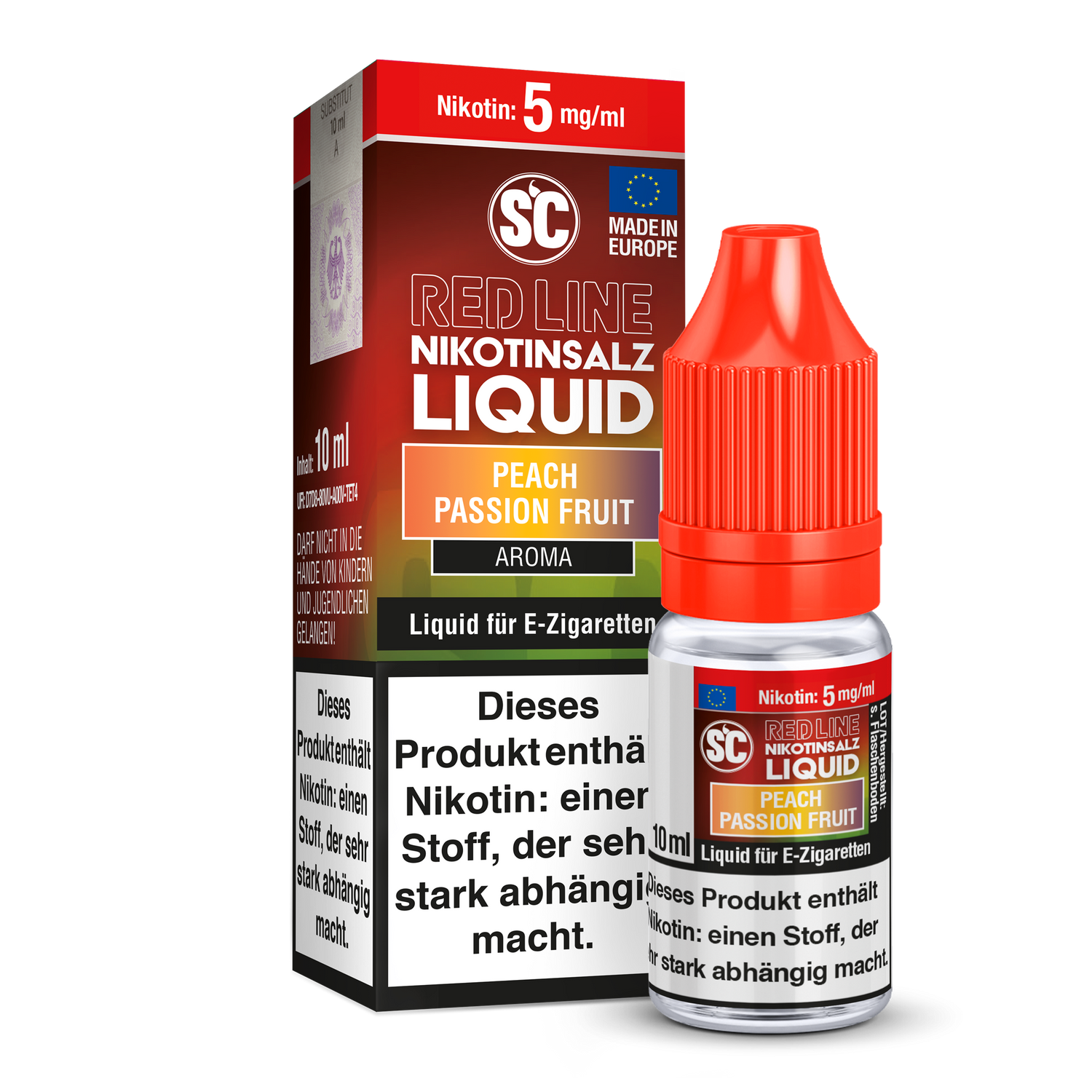 SC Red Line Peach Passion Fruit Nikotinsalz Liquid Aroma