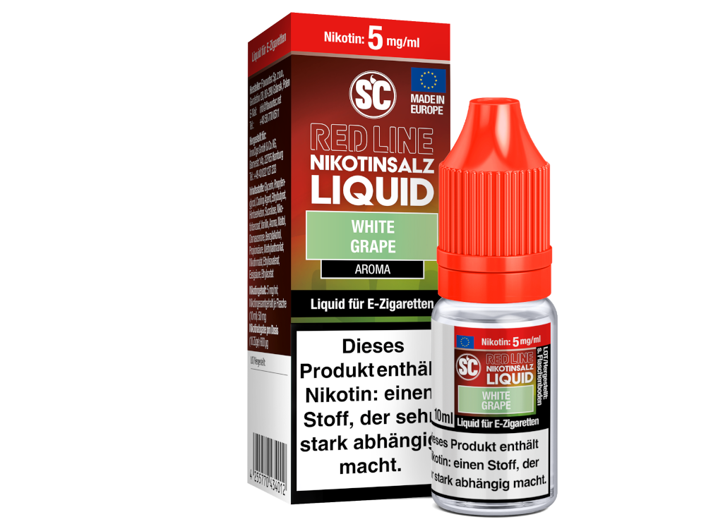 SC - Red Line - White Grape - Nikotinsalz Liquid Geschmacksvoll Dampfen