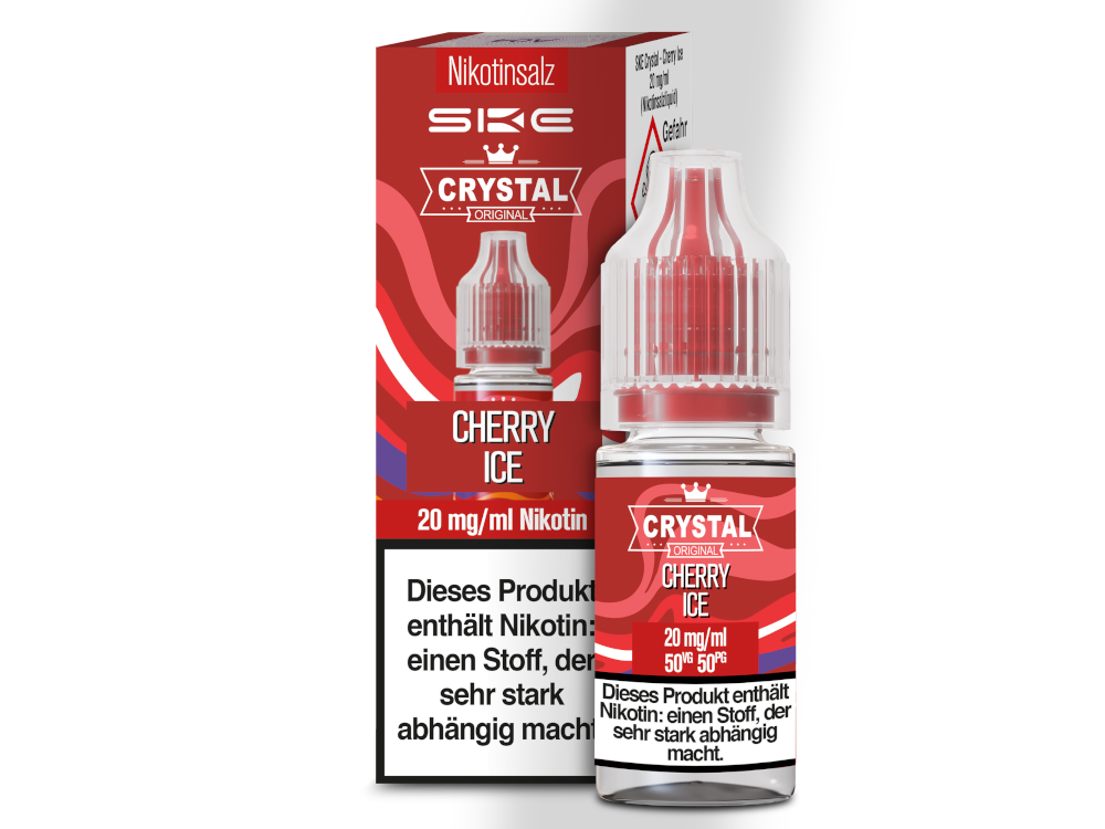 SKE - Crystal Nikotinsalz Liquid - Erfrischender Cherry Ice