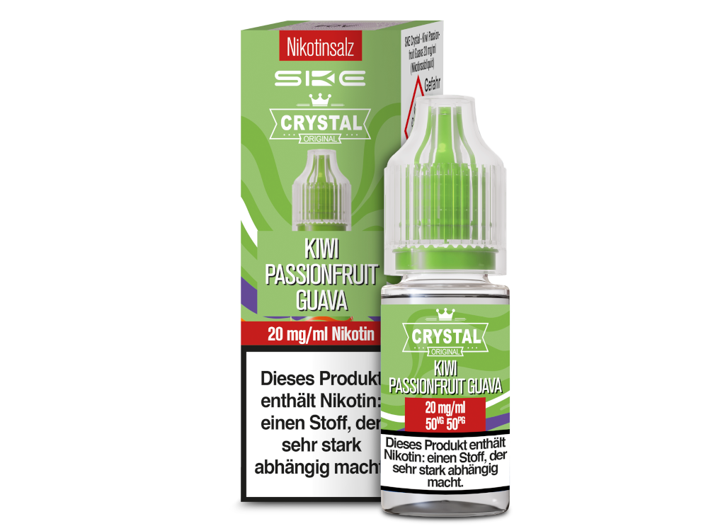 SKE Crystal Nikotinsalz Liquid Kiwi Passionfruit Guava Genuss