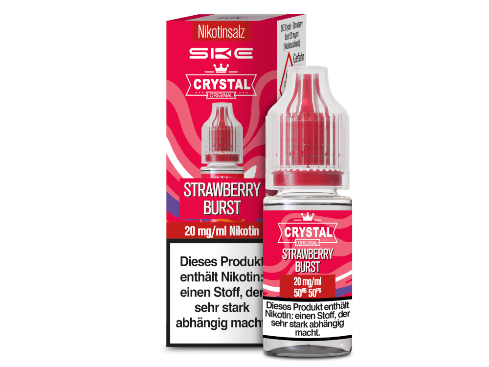 SKE Crystal Nikotinsalz Liquid Erdbeer Geschmack 10mg