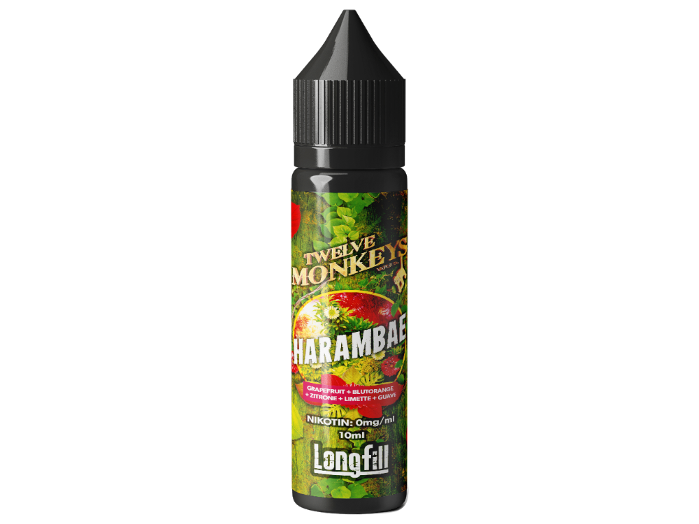 Twelve Monkeys - Longfills 10ml - Harambae Fruchtige Geschmacksexplosion