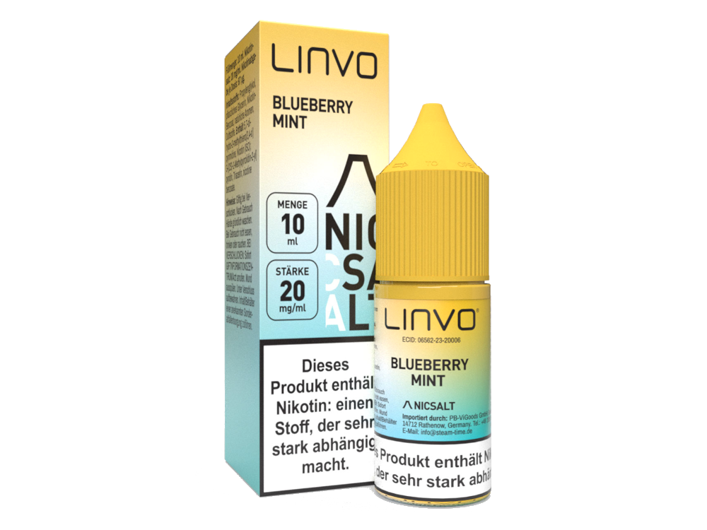 Linvo - Blueberry Mint Nikotinsalz Liquid 20 mg/ml Genießen