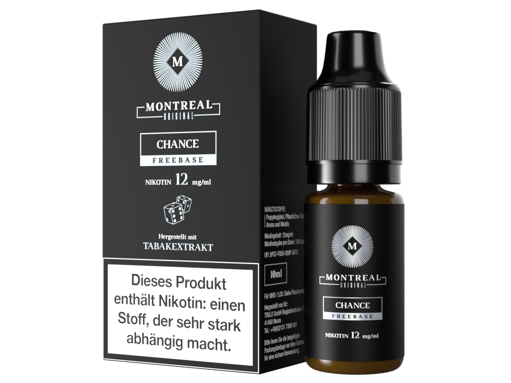 Montreal Original Chance E-Liquid – Kräftiger Tabakgeschmack