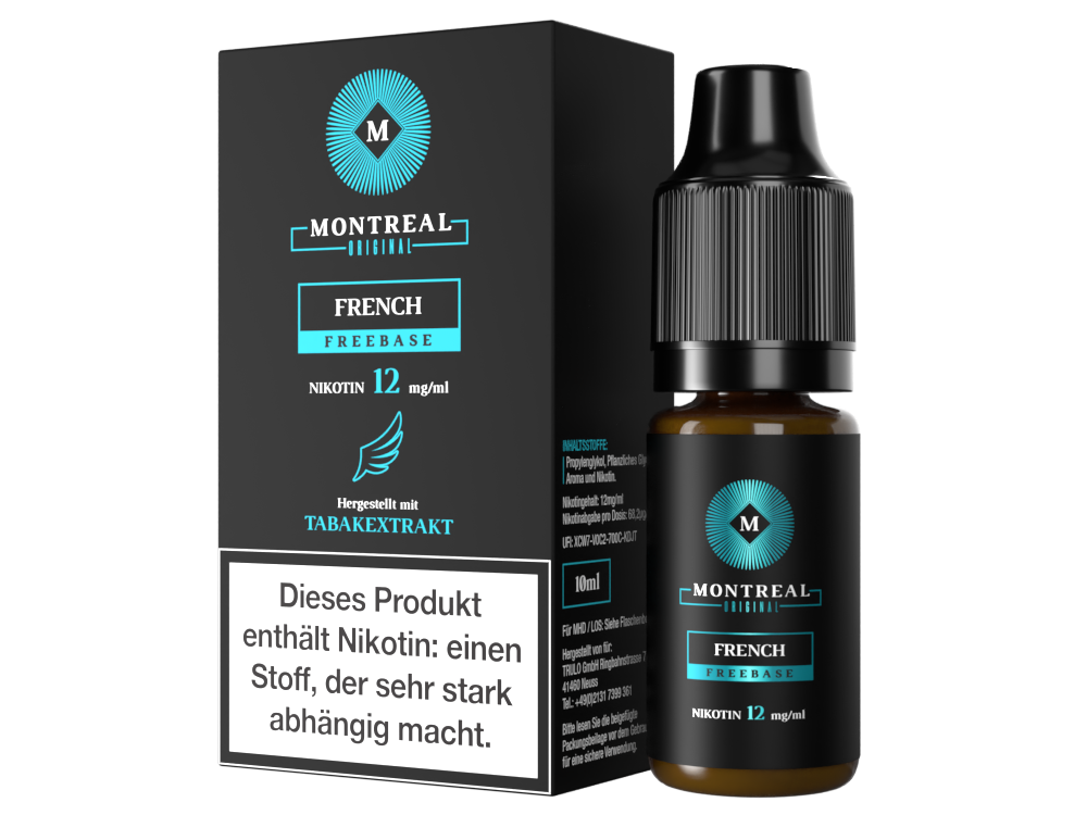 Montreal Original French E-Liquid mit Würzigem Tabakgeschmack