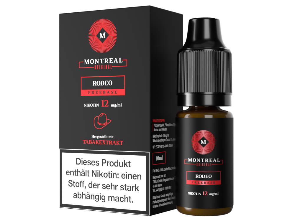Montreal Original Rodeo E-Liquid mit Authentischem Tabakgeschmack
