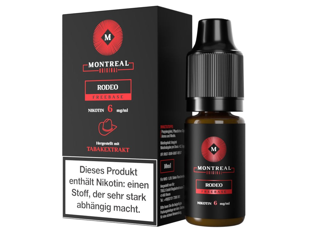 Montreal Original Rodeo E-Liquid mit Authentischem Tabakgeschmack