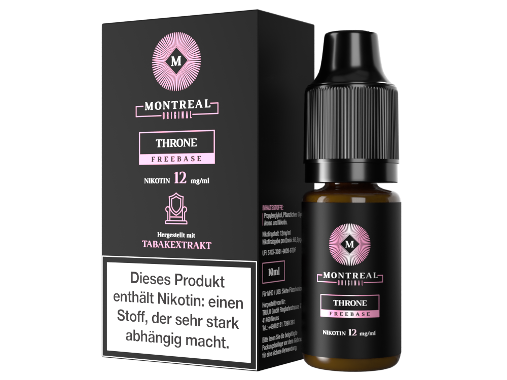 Montreal Original Throne E-Zigaretten Liquid Tabakgeschmack