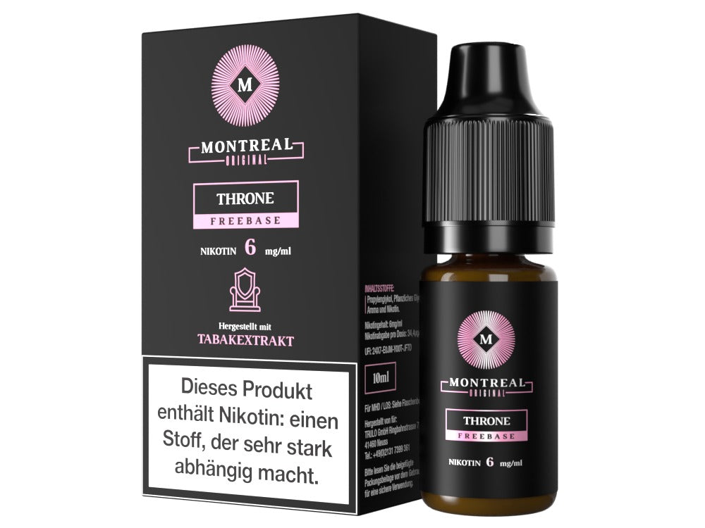 Montreal Original Throne E-Zigaretten Liquid Tabakgeschmack