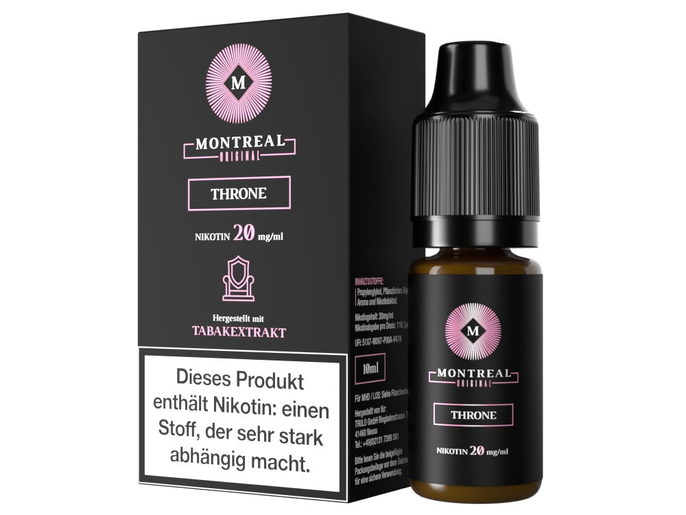 Original Montreal Nikotinsalz Liquid – Weiches Tabakaroma