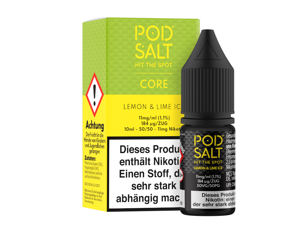 Pod Salt Core - Nikotinsalz Liquid Lemon & Lime Ice