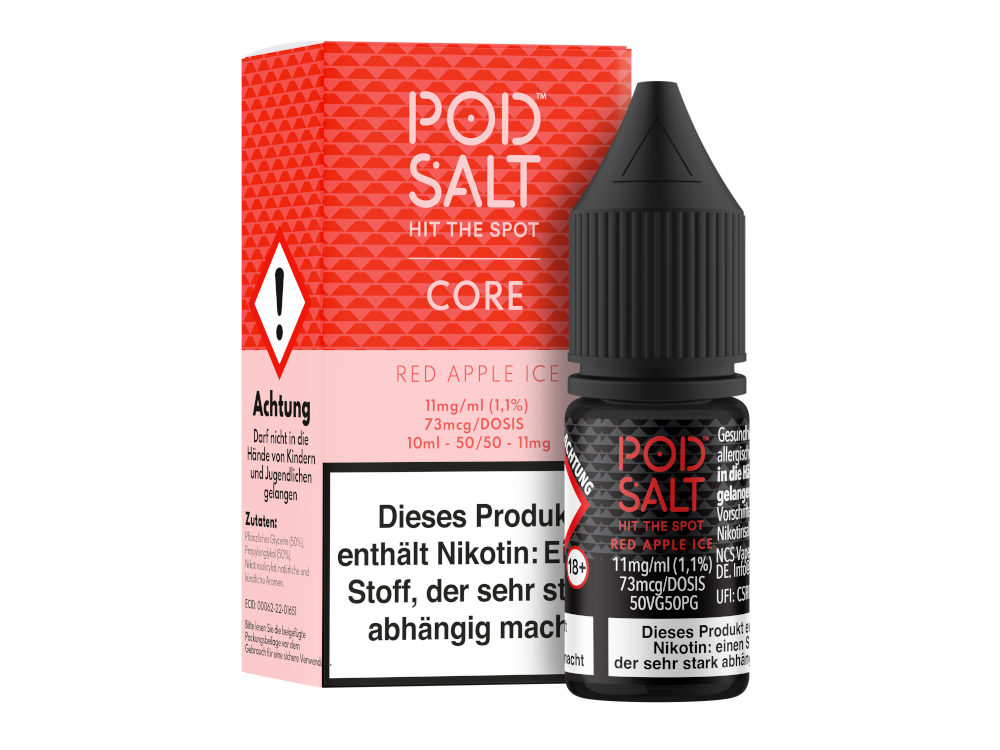 Pod Salt Core - Nikotinsalz Liquid mit Apfel-Eis Geschmack
