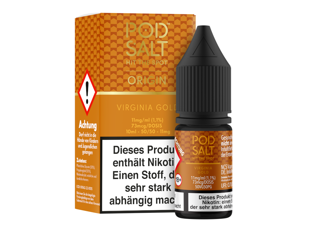 Pod Salt Origin - Virginia Gold Nikotinsalz Liquid Geschmacksvoll
