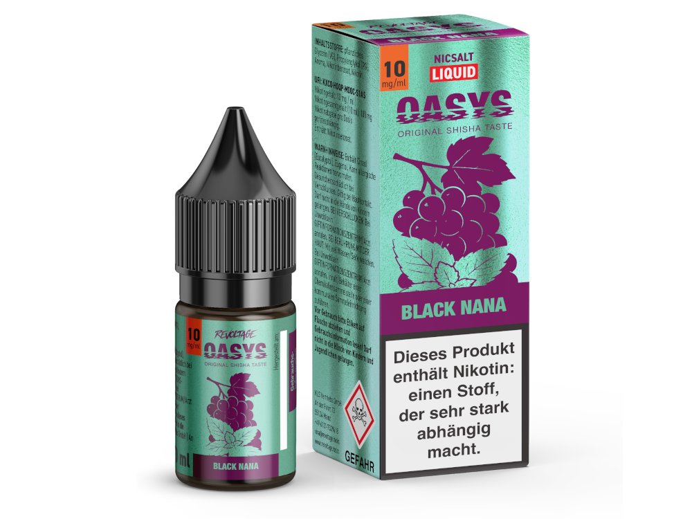 Revoltage OASYS Hybrid Nikotinsalz Liquid Black Nana