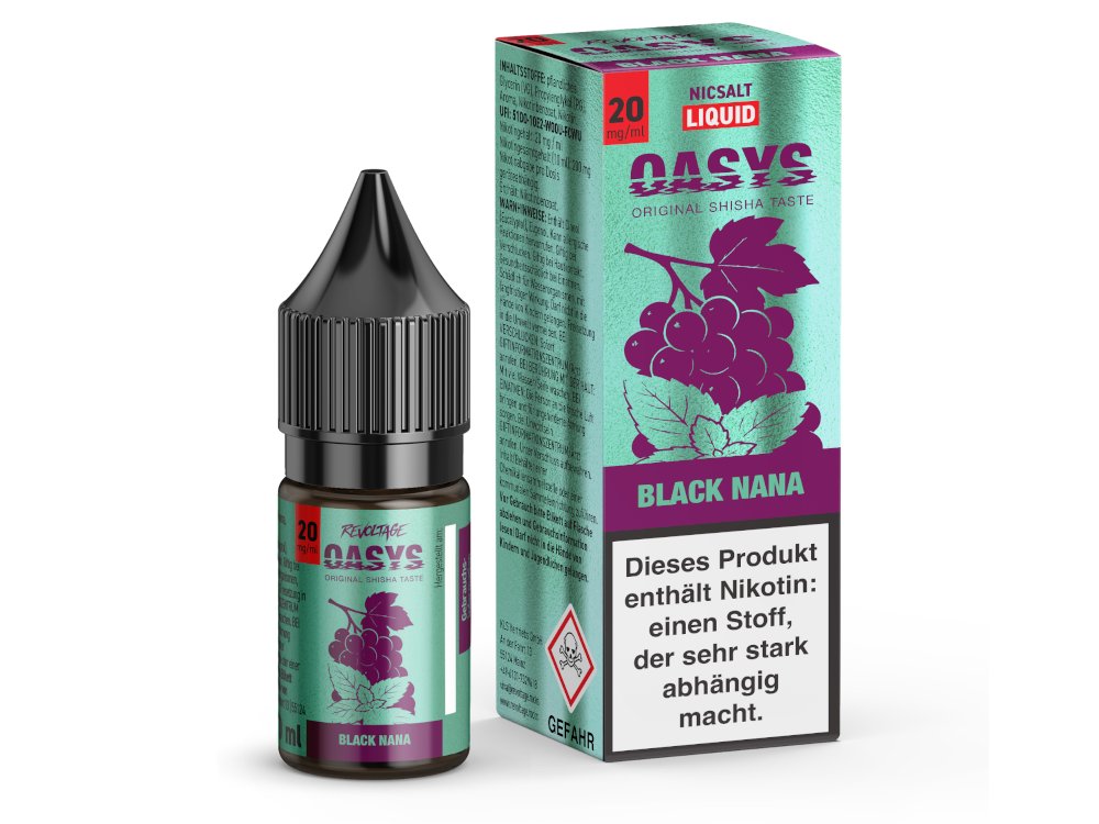 Revoltage OASYS Hybrid Nikotinsalz Liquid Black Nana