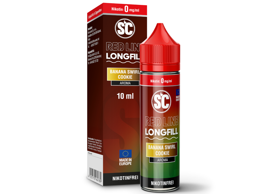 Intensiver Geschmack: SC Red Line Banana Swirl Cookie 10 ml