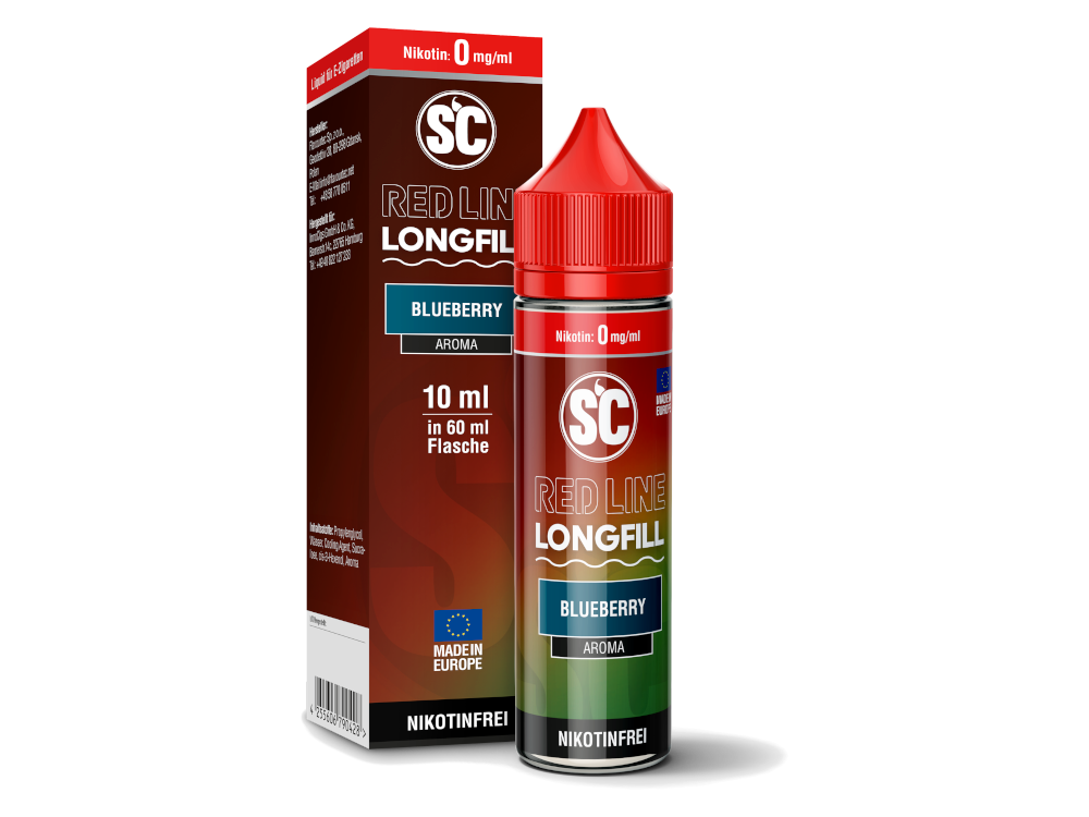 SC - Red Line Longfills 10 ml - Intensiver Blaubeer Geschmack