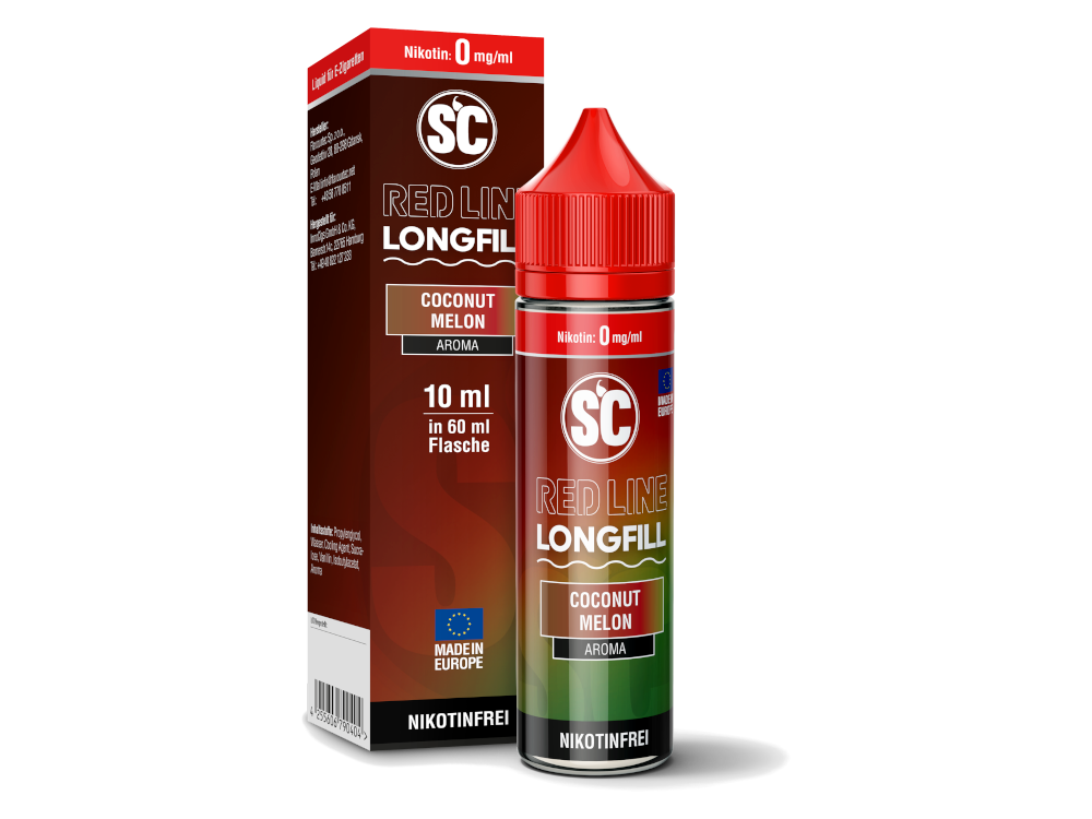 SC - Red Line Longfills 10 ml - Erfrischender Kokos-Melonen-Geschmack