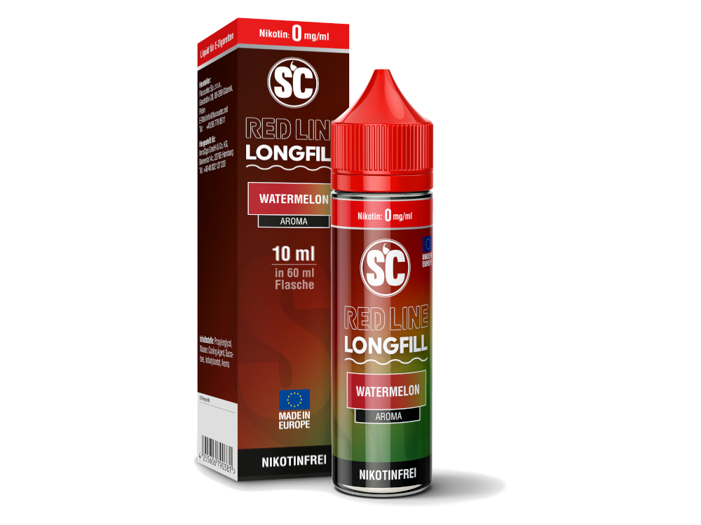 SC - Red Line Longfills 10 ml - Erfrischende Wassermelone