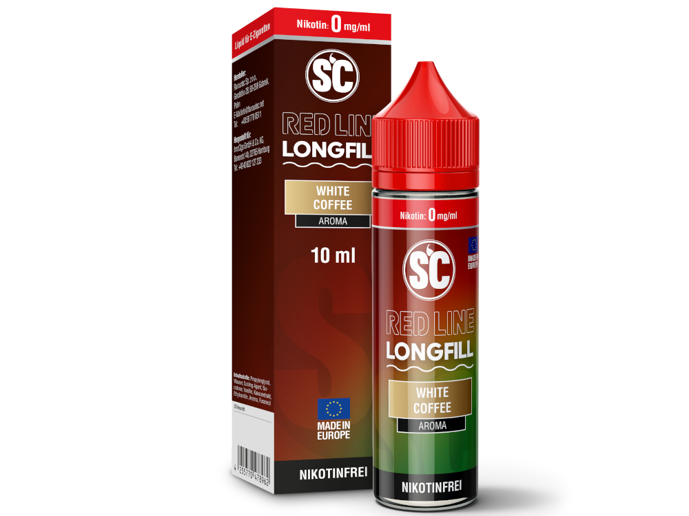 SC Red Line Longfill 10 ml White Coffee Mit Intensivem Aroma
