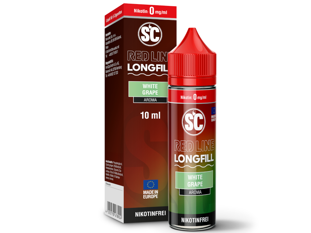 Intensives Weiße Traube Aroma - SC Red Line Longfills 10 ml