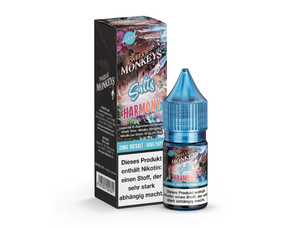 Twelve Monkeys - Iced - Nikotinsalz Liquid - Harmony Genuss