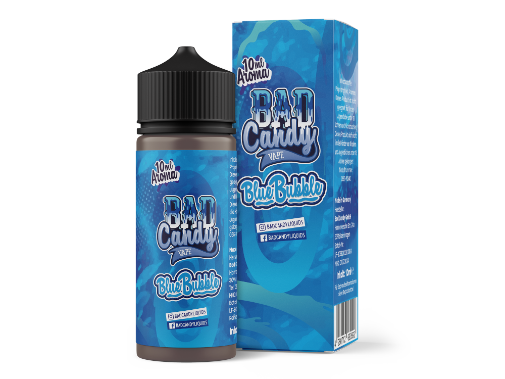 Bad Candy Liquids - Aroma Blue Bubble 10ml Intensiver Kaugummi Geschmack